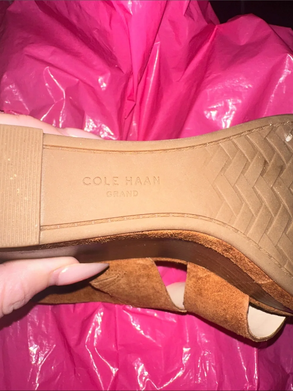 Cole Haan Laci Platform Wedge Sandals 8.5